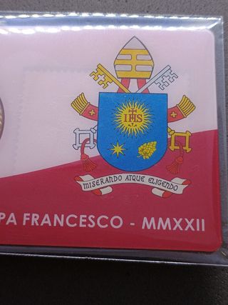 Coincard Vaticano 2022: 50 cent +francobollo.nr 43