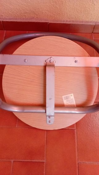 SILLA PLEGABLE ASIENTO MADERA Y PATAS METAL 