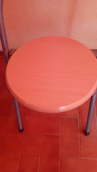 SILLA PLEGABLE ASIENTO MADERA Y PATAS METAL 