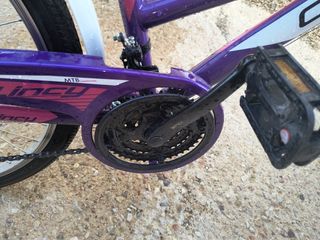 Bicicleta Italiana Canellini, blanca y morada