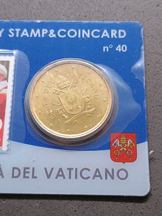 Coincard Vaticano 2022. 50cent+francobollo. Nr. 40