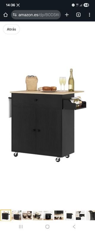 Mesa cocina plegable - 80x68cm