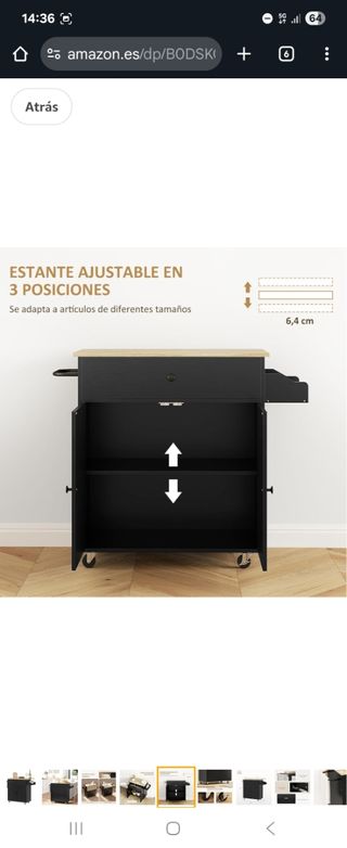 Mesa cocina plegable - 80x68cm