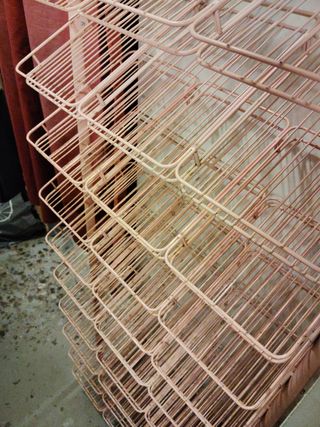 Expositor vintage rosa - metal