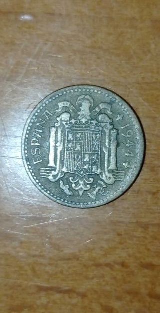 1 Peseta 1944: 1ª peseta Franco