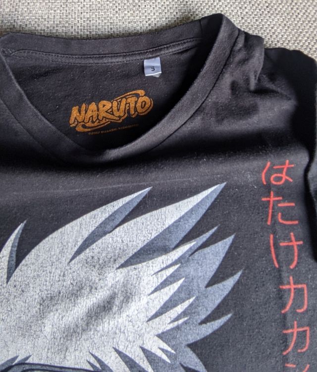 Camiseta Naruto Kakashi Sensei - Talla S