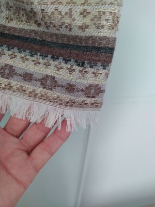 Fular Meisïe beige y marrón talla única