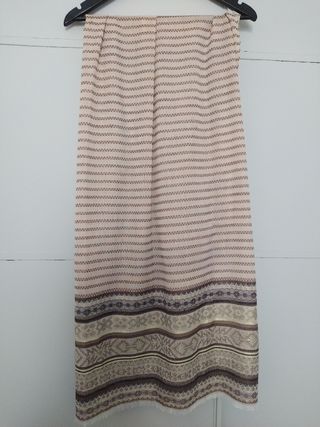 Fular Meisïe beige y marrón talla única