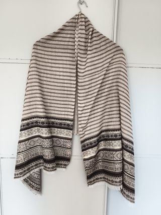 Fular Meisïe beige y marrón talla única