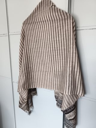 Fular Meisïe beige y marrón talla única