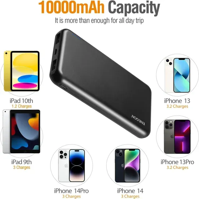 ¡¡-50%!! | ENEGON Power Bank 2x 10000mAh Slim