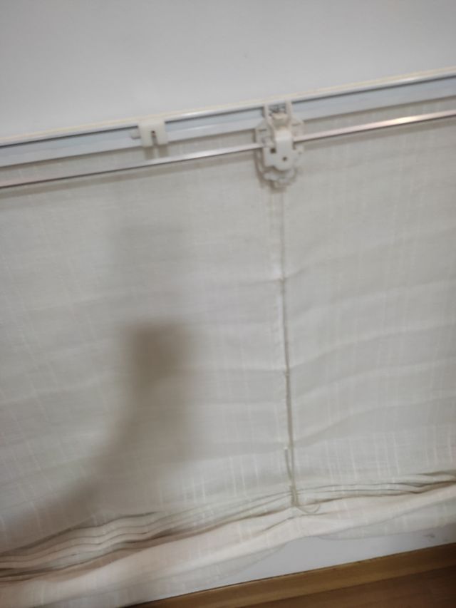 2 Estores color crudo plegables 115x150cm