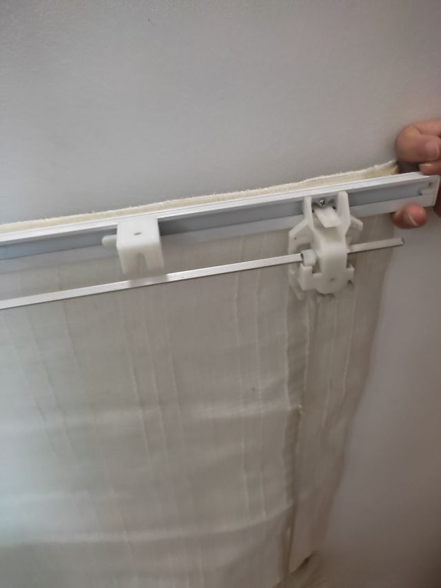 2 Estores color crudo plegables 115x150cm