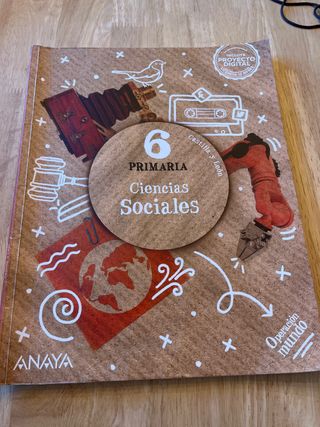Libro Ciencias Sociales 6 primaria Anaya.