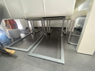 Mesa comedor blanca + 6 sillas