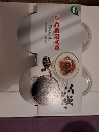 Tazze vetro CERVE cappuccino 4pz