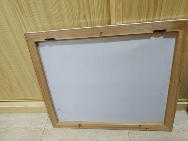 Cuadro pintado lienzo algodón