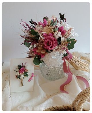 Pack novia completo romántico preservado