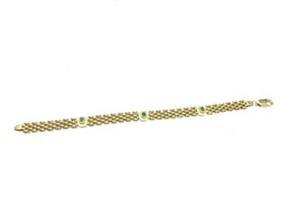 E1165663-0 Pulsera Oro 18K Con Olivina