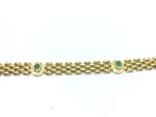 E1165663-0 Pulsera Oro 18K Con Olivina