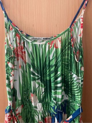 Vestido tirantes Stradivarius estampado L