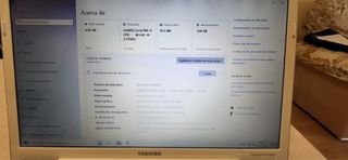 Portátil Toshiba Satellite A500 - Blanco