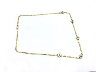 E1165661-0 Cadena Oro 18K Con Circonita 25Cm