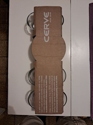 Cerva - Set 6 tazzine caffè vetro