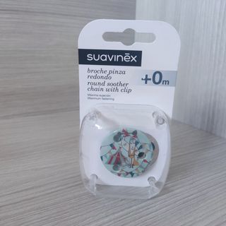 Broche pinza cadenita Suavinex redonda