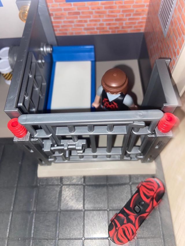 Comisaría Playmobil con Helipuerto