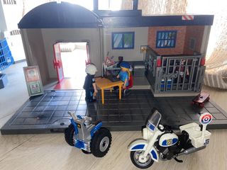 Comisaría Playmobil con Helipuerto