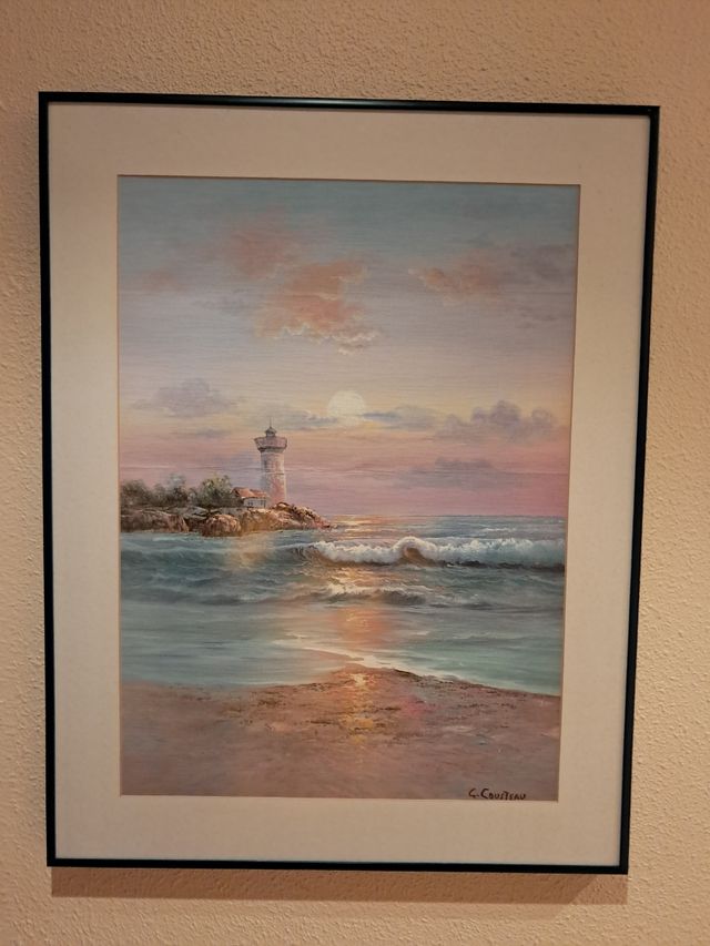 Cuadro del Pintor G. Cousteau (Faro)
