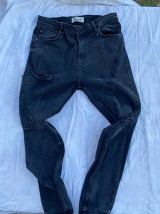 Jeans Pull&Bear neri tg. EUR 44 slim fit