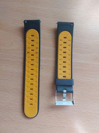 Correa Xiaomi AmazFit:  Negra-Naranja