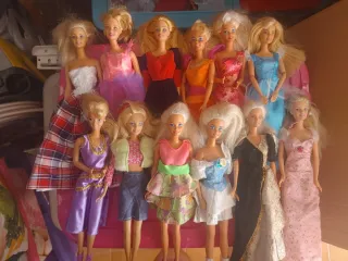 10 Muñecas Barbie Vintage