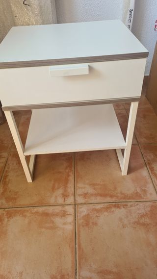 Mesita noche blanca - 1 ud.
