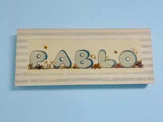 Dos cuadros para dormitorio niño de nombre Pablo