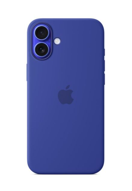 Custodia in silicone per Apple iPhone 16 con MagSafe