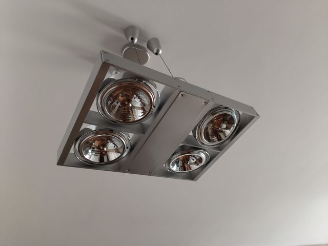 Lamparas metalicas 4 focos - 4uds