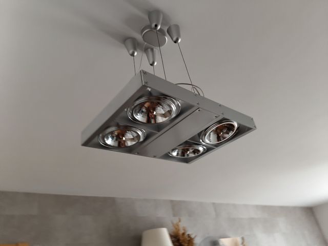 Lamparas metalicas 4 focos - 4uds