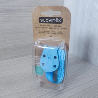 Suavinex - Broche chupete oso azul