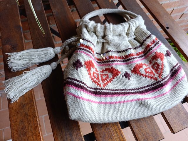 Borsa Quiksilver beige - Borsa in lana