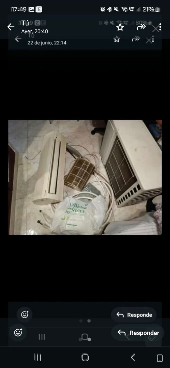 Aire acondicionado - 2 unidades QUE ME OFRECEN