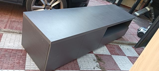 Mueble TV gris plata - 2 piezas