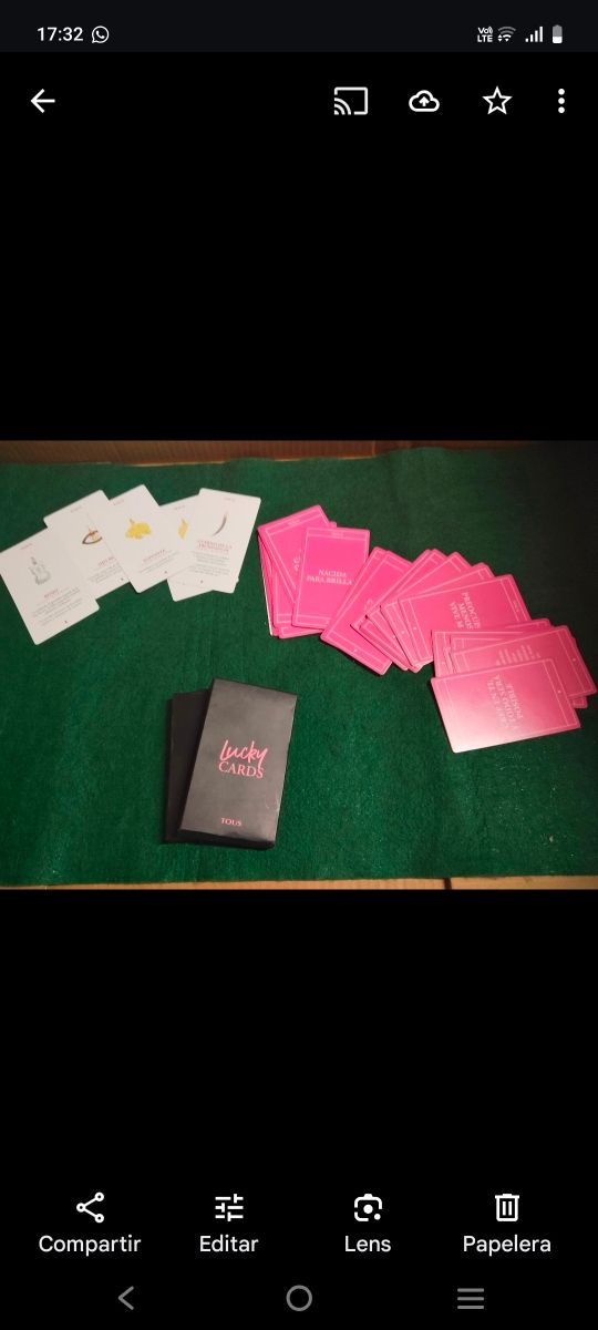 Baraja cartas TOUS Lucky Cards ( ZONA OTROS)