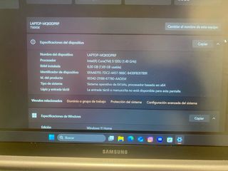 Portátil Samsung - Gris Plata