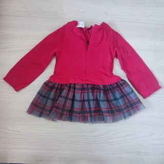 Vestido Navidad niña Boboli rojo 12 meses