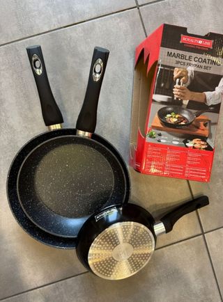 3 Padelle Antiaderenti - Nero