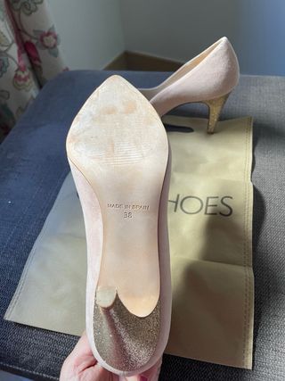 zapatos tacon novia, talla 38 uniqshoes