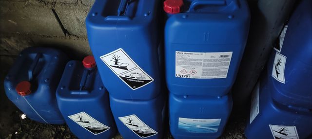 Garrafas 20-23L Cloro Líquido